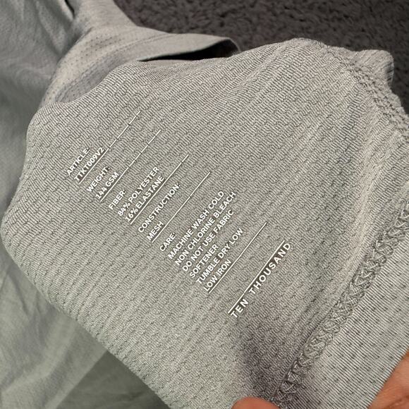 Ten Thousand Shirt Mens XL Gray The Versatile Performance Short Sleeve Athletic - Picture 4 of 9